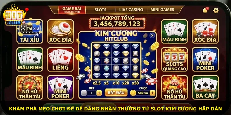 Khám phá mẹo chơi để dễ dàng nhận thưởng từ slot Kim Cương hấp dẫn