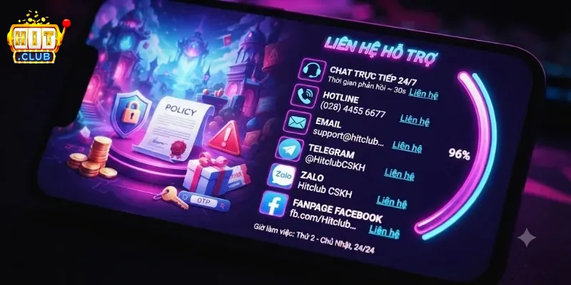 Liên Hệ Hitclub Hỗ Trợ Nhanh Chóng, Giải Đáp Mọi Thắc Mắc Chi Tiết