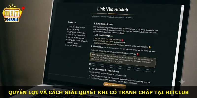 Quyền lợi và cách giải quyết khi có tranh chấp tại Hitclub