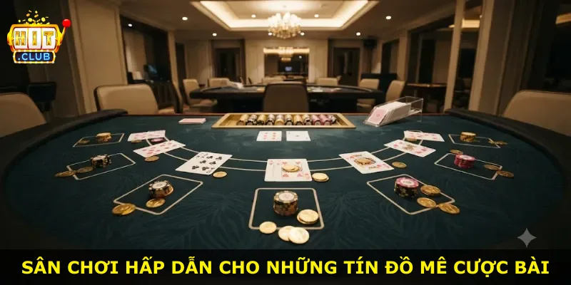 Sân chơi hấp dẫn cho những tín đồ mê cược bài